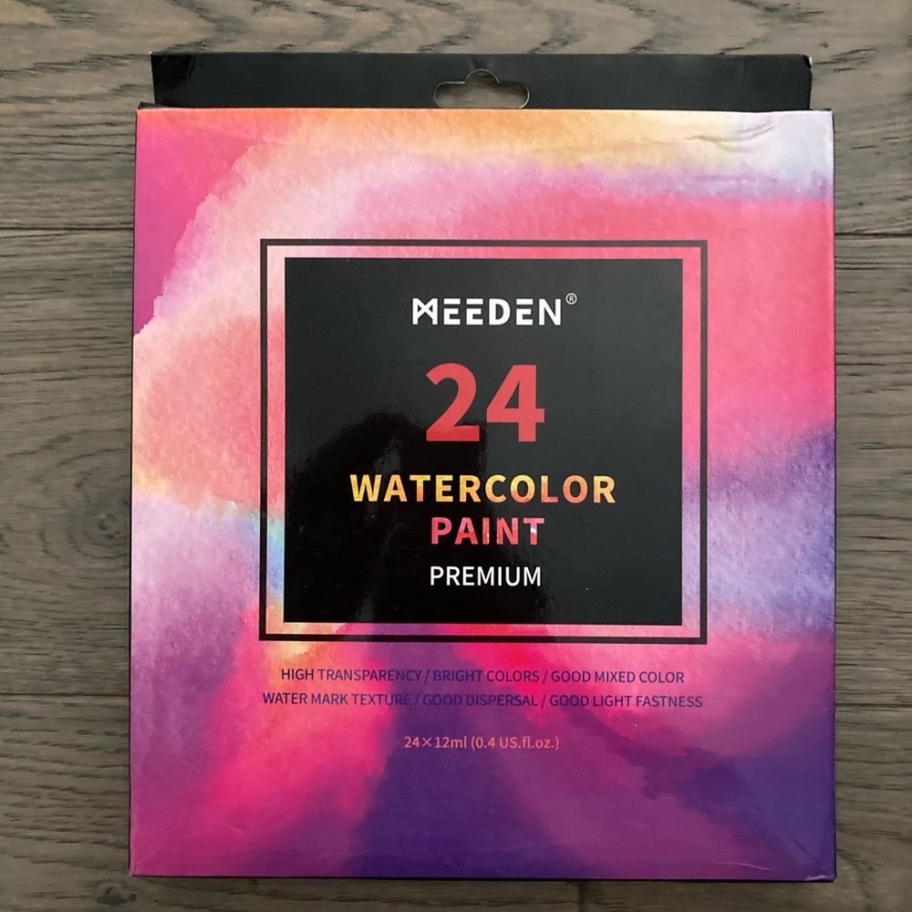 Artist Grade Premium Quality Meeden Watercolor Paint Set - 24 Tubes